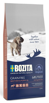 Bozita Grain Free Mother & Puppy XL Elk (Los) 29/14 12kg
