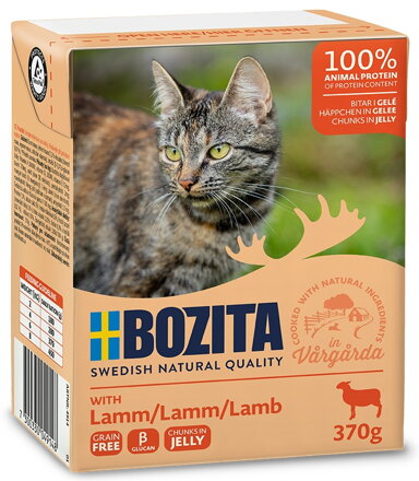 BOZITA kousky v rosolu s jehněčím 370g