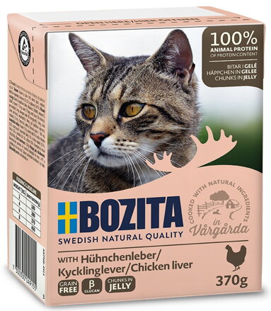 BOZITA kousky v rosolu s kuřecími játry 370g