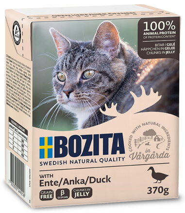 BOZITA kousky v rosolu s kachnou 370g