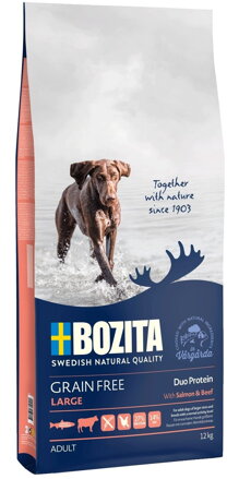 Bozita dog Grain Free Salmon and Beef Large 27/14