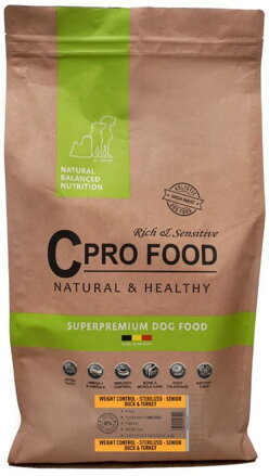 C PRO FOOD Sterilised/Senior krůta&kachna 27/9 10kg