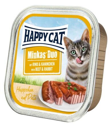 Happy Cat Minkas Duo Hovězí & Králík 100 g