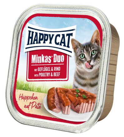Happy Cat Minkas Duo Drůbeží & Hovězí 100g