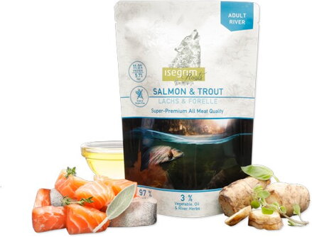 ISE Salmon with Trout POUCH kapsička 410 g