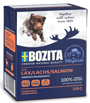 BOZITA s lososem v rosolu - Tetra Pak 370g pes