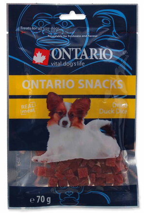 ONTARIO Snack Duck Dice Small dog 70g