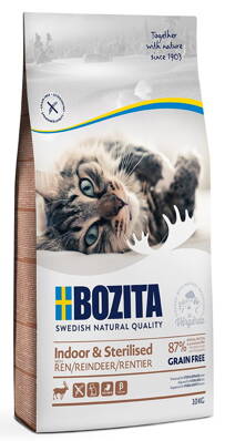 Bozita Indoor & Sterilised Grain Free Reindeer (sob)