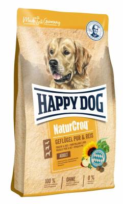 Happy Dog Naturcroq 23/10 GEFLÜGEL PUR & REIS 