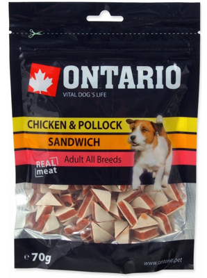 ONTARIO Snack Chicken Pollock Sandwich 70g