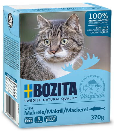 BOZITA kousky v rosolu s makrelou 370g