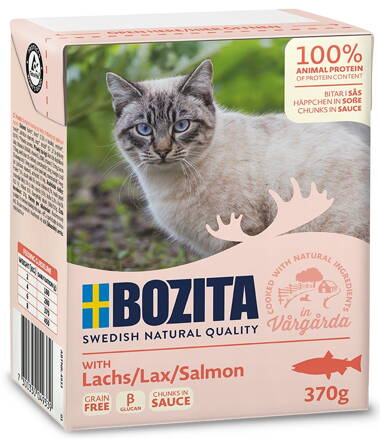 BOZITA kousky v omáčce s lososem 370g