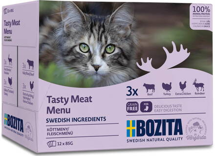 Bozita kousky v omáčce multibox masový výběr 12 x 85 g