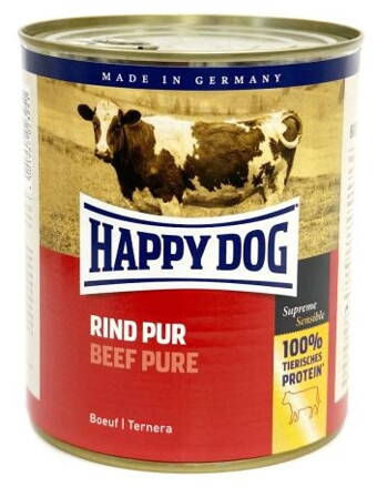 Happy Dog Rind Pur Hovězí