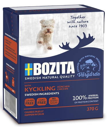 BOZITA kuřecí kousky v rosolu - Tetra Pak 370g pes