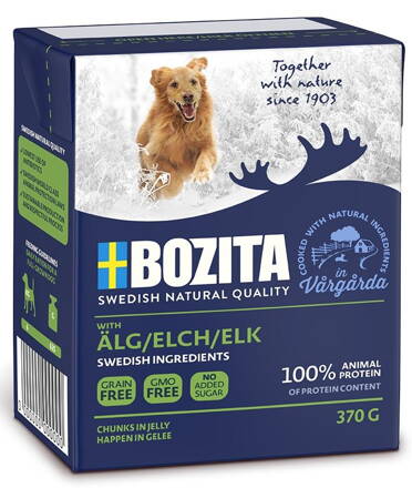 BOZITA s losem v rosolu - Tetra Pak 370g pes