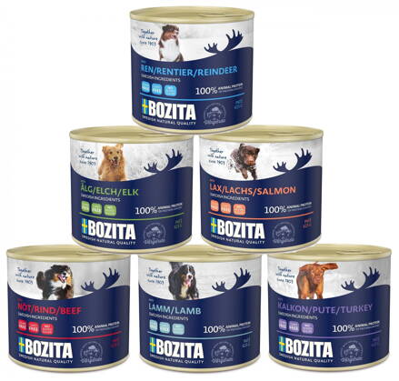 Výhodný mix Bozita konzerv 625g